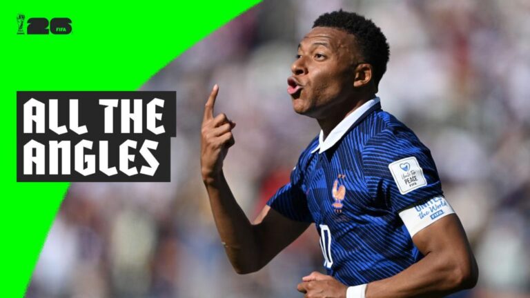 ‘Magnifique!’ All the angles of Mbappe’s long-range strike