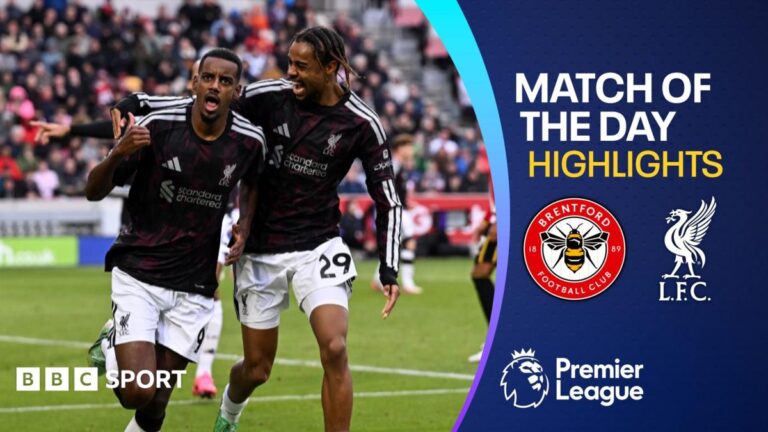 Liverpool come from behind to beat nine-man Brentford