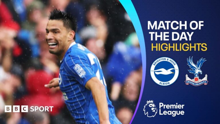 Gomez scores extraordinary goal as Brighton put five past Palace