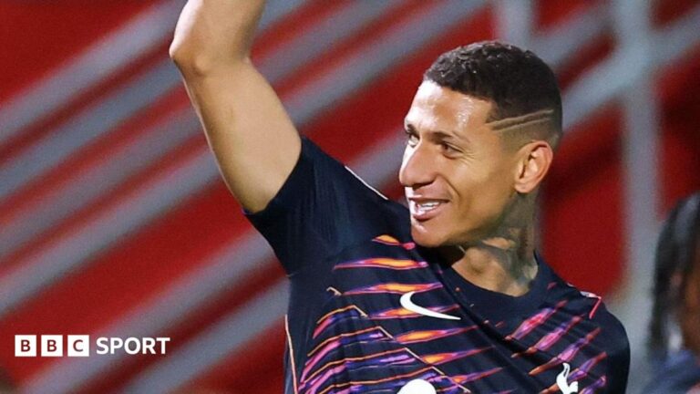 Richarlison scores for Spurs Under-21s in EFL Trophy